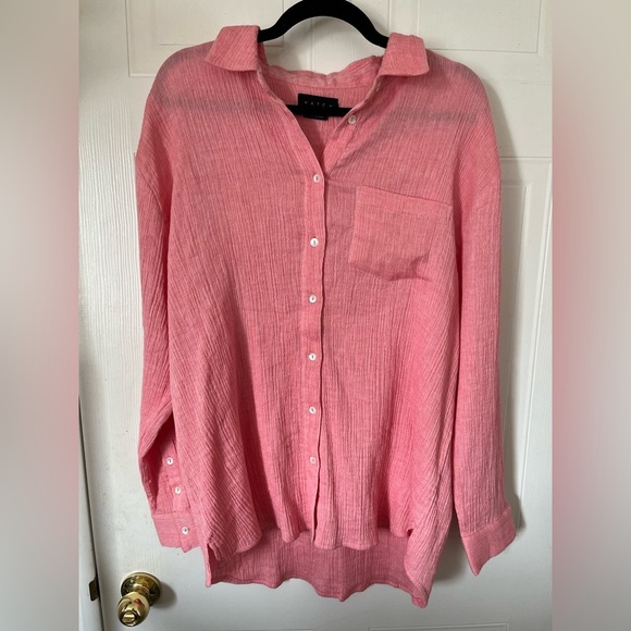 Hatch Pink Button-down blouse Maternity - Picture 1 of 10